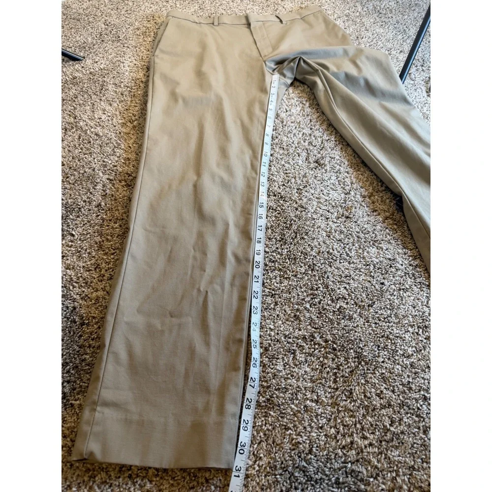 Banana Republic Slim Fit Chino Pants Men 33x32 Tan Khaki Stretch Cotton Trousers